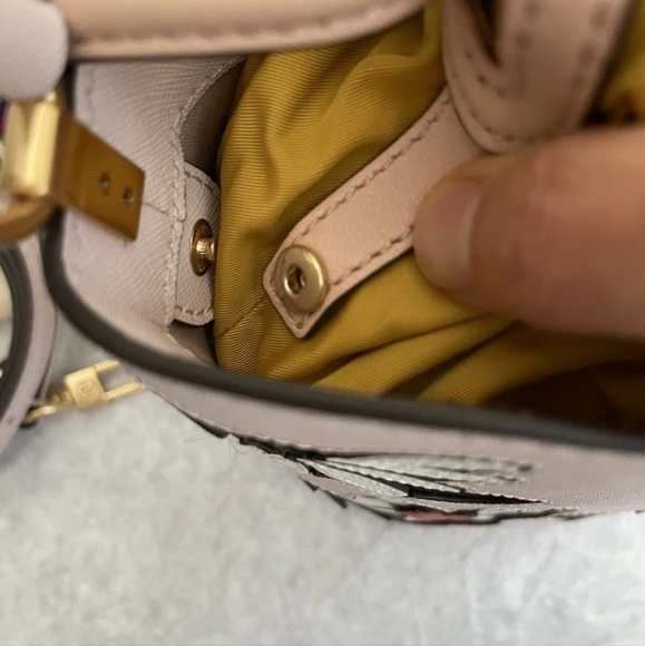 NWT Tory Burch Robinson Appliqué Mini Bucket Bag $428 Ballerina Pink - Picture 5 of 14